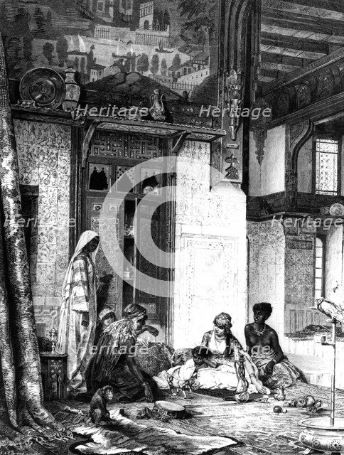 'Harem in a Caliph Mansion', 1880. Artist: Unknown