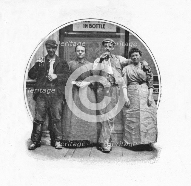 Outside a public house, London, c1903 (1903). Artist: Unknown.