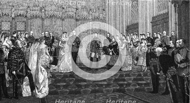 The Marriage of the Duke and Duchess of Albany, 27 April 1882, (1900). Artist: James Dromgole Linton