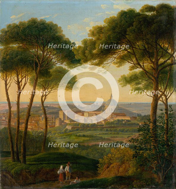 View of an Italian city, c1860. Creator: Karol Marko.