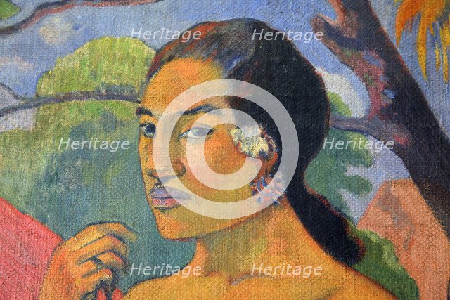 'Eu haere ia oe (Woman Holding a Fruit. Where Are You Going?)', 1893.  Artist: Paul Gauguin