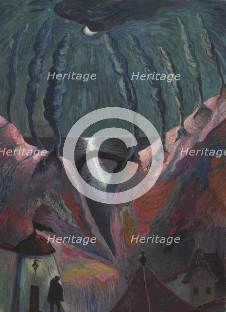 Fantastic Night, 1917. Creator: Werefkin, Marianne, von (1860-1938).