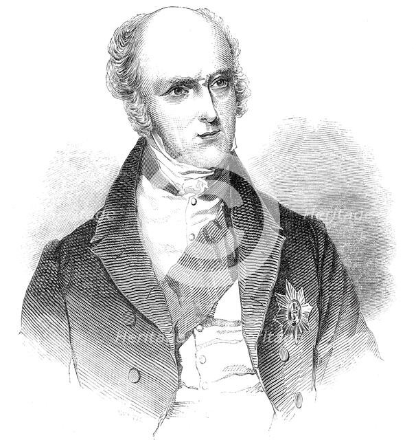 The late Earl Grey, 1845. Creator: Unknown.