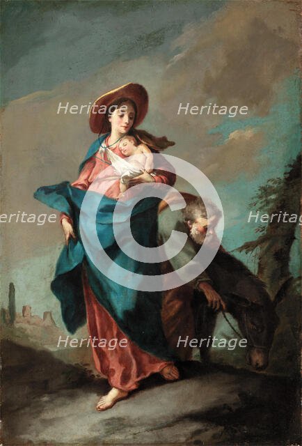 The Flight into Egypt, 18th century. Creator: Anon.