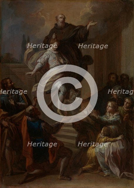 A Miracle of Saint Joseph of Cupertino (1603-1663), 1750. Creator: Placido Costanzi.