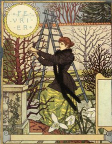 'Février', 1896. Creator: Eugene Samuel Grasset.