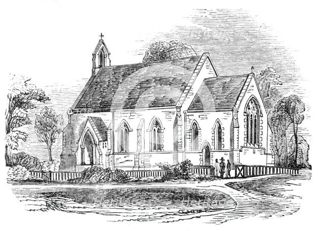 Tottenham New Church, Wood Green, 1844. Creator: Unknown.