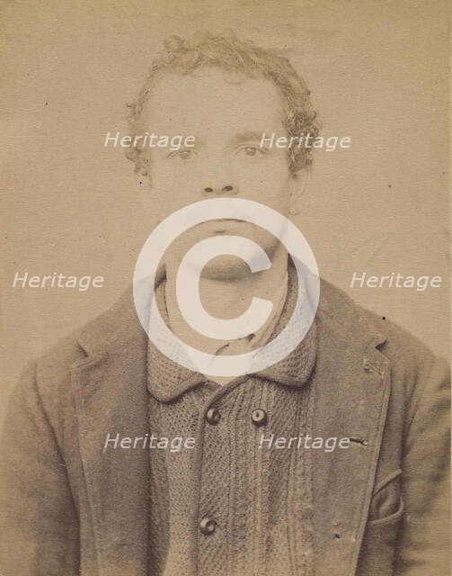 Garnier. Anatole, Auguste. 18 ans, né à Montereau (Seine & Marne). Orfèvre. Anarchiste. 1/..., 1894. Creator: Alphonse Bertillon.