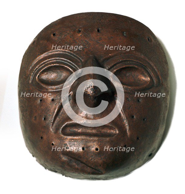 Chimu culture copper mask. Artist: Unknown