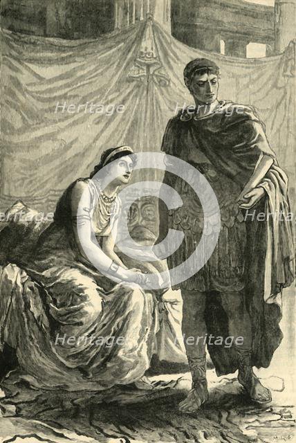 'Interview Between Octavian and Cleopatra', 1890.   Creator: Unknown.