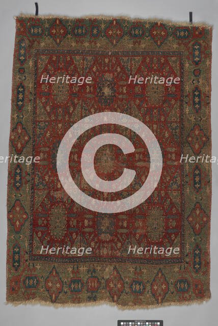 Chessboard' Carpet, probably Syria, late 16th-early 17th century. Creator: Unknown.