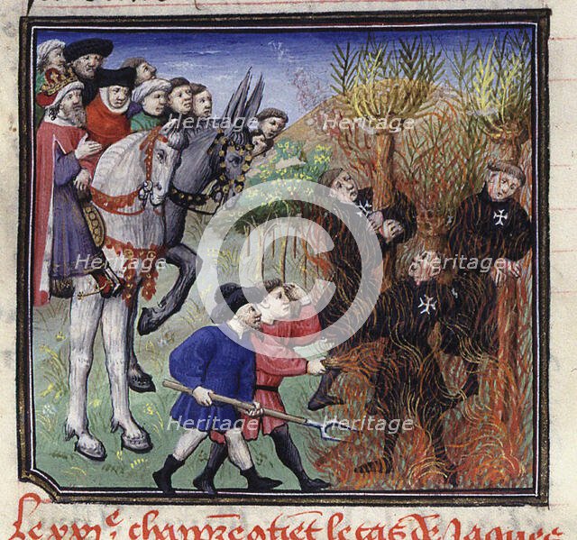 Execution of the Templars, Early 15th cen.. Creator: Anonymous.