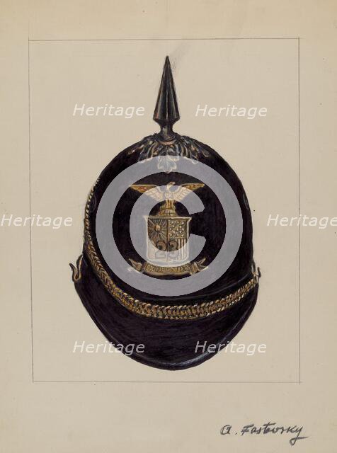 Full Dress Helmet, c. 1936. Creator: Aaron Fastovsky.