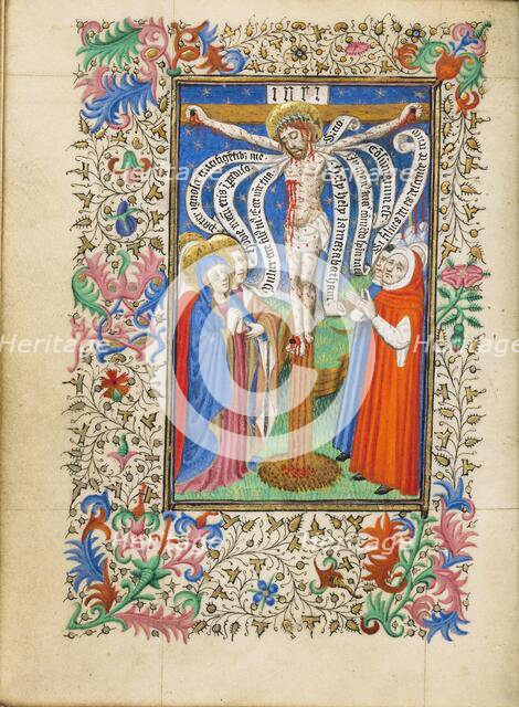 The Crucifixion and The Seven Last Words of Christ; Book of Hours, about 1430-1440. Creator: Fastolf Master.