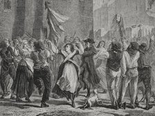 French Revolution: September Massacres (2 to 6 September 1792) 1876.  Creators: Hippolyte de la Charlerie, Theodore Meyer-Heine.