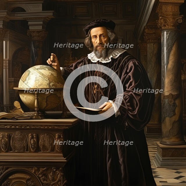 AI IMAGE - Portrait of Christopher Columbus, 1490s, (2023). Creator: Heritage Images.