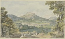 View of Wartburg Castle on the way to Johannistal, c1795-1799. Creator: Georg Melchior Kraus.