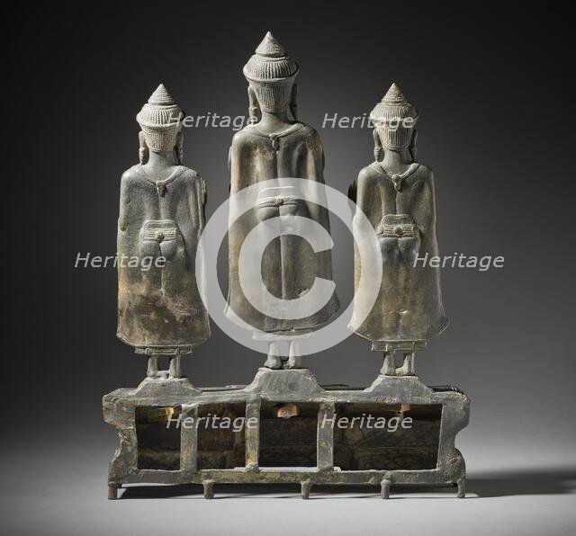 Buddhist Triad (image 2 of 4), 13th century. Creator: Unknown.