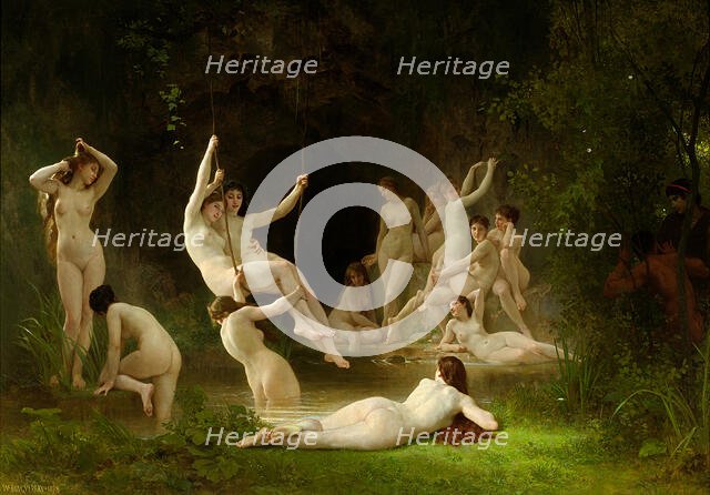 The Nymphaeum, 1878. Creator: Bouguereau, William-Adolphe (1825-1905).