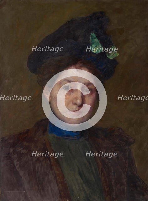 Portrait of Winifred Brady, c1875-1927. Creators: John Ottis Adams, Winifred Brady.