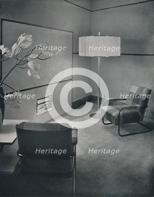 'Debates studio at Broadcasting House, London', 1933. Artist: Unknown.