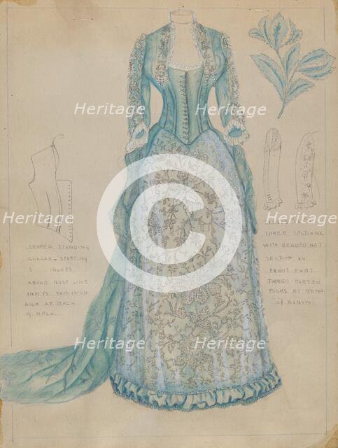 Dress, c. 1936. Creator: Fanchon Larzelere.