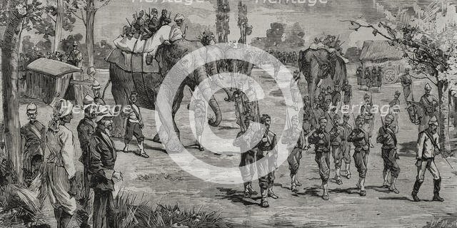 Second Afghan War (1878-1880): Expedition of Gurkha troops from Almorah to Lahore, 1878. Creator: Bernardo Rico.