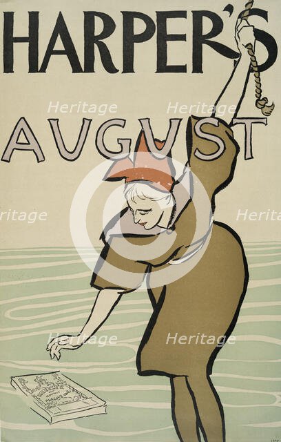 Harper's August, c1898. Creator: Edward Penfield.