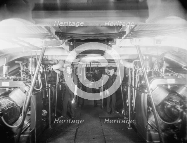 U.S.S. Newark, dynamo room, between 1891 and 1901. Creator: William H. Jackson.