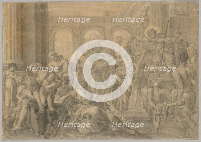 Copy of Annibale Carracci's St. Roch Giving Alms, 1595 or after. Creator: Unknown.