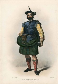 Clan Donchadh of Mar, of from The Clans of the Scottish Highlands, pub. 1845 (colour lithograph)