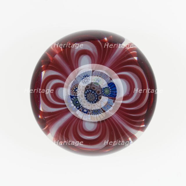 Paperweight, Saint-Louis, c. 1846-55. Creator: Saint-Louis Glassworks.