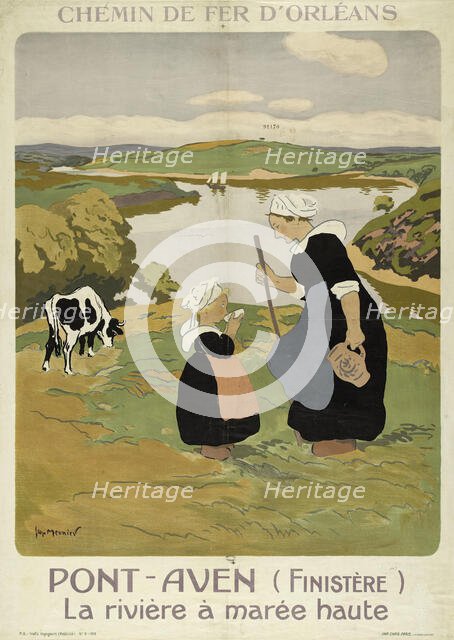 Chemin de fer d'Orléans. Pont-Aven (Finistère) , 1914. Creator: Meunier, Henri Georges (1873-1922).