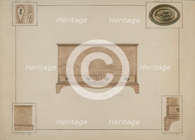 Blanket Chest, c. 1938. Creator: Sarah F. Williams.