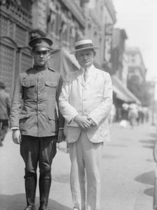 Edward Nash Hurley with Son, 1917.  Creator: Harris & Ewing.