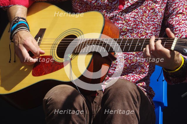 Remi Harris, Remi Harris and Tom Moore Duo, Battle Jazz Weekend, Battle, East Sussex, 24 July 2022. Creator: Brian O'Connor.