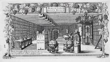 August von Brunswick-Lüneburg in his library, 1650. Artist: Buno, Conrad (1616-1671)