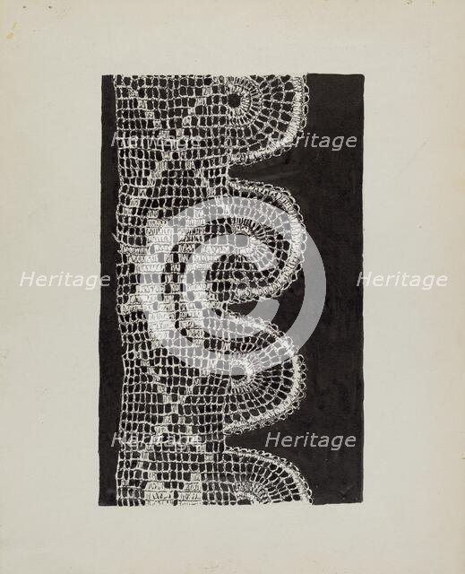 Crocheted Lace, c. 1936. Creator: Lena Nastasi.