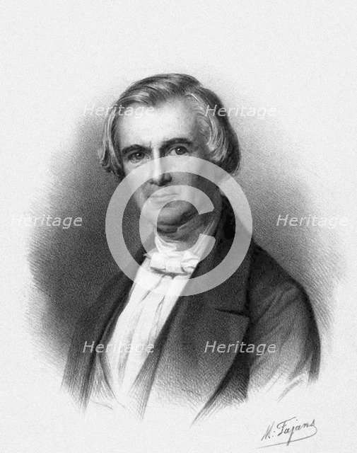 Portrait of the violinist and composer Karol Lipinski (1790-1861), 1850. Artist: Fajans, Maksymilian (1827-1890)