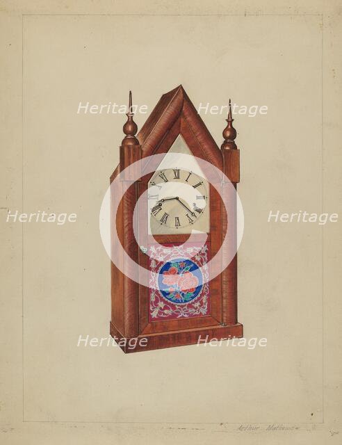 Steeple Clock, c. 1937. Creator: Arthur Matthews.