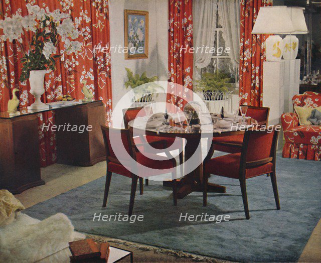 'Dining-Room Designed By Hayes Marshall', 1939. Artist: Unknown.