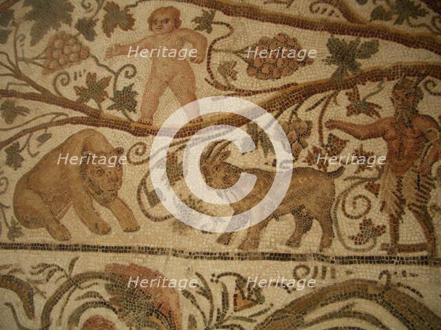 Mosaic, El Jem Museum, El Djem, Tunisia, 2009. Creator: Amanda Waite.