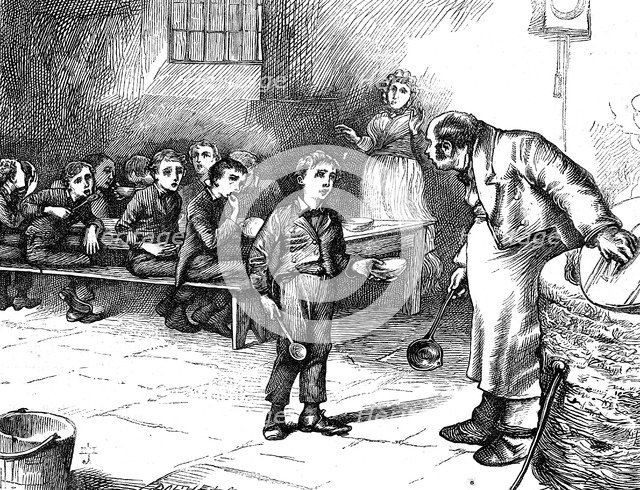Scene from Oliver Twist by Charles Dickens, 1871. Artist: George Cruikshank