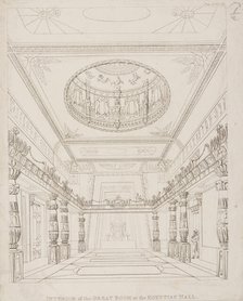 Interior of the Great Room at the Egyptian Hall
, 1822. Creator: Unknown.