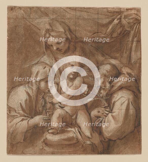 The Virgin and Child with Saint Clare and Saint Francis, 1580/90. Creator: Unknown.