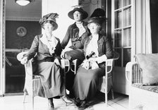 Countess Grey and daughters on VATERLAND, 1914. Creator: Bain News Service.