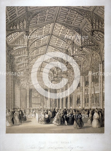 Free Trade Bazaar in Covent Garden Theatre, London, 1845.  Artist: Day & Haghe