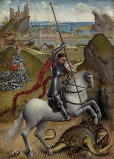 Saint George and the Dragon, c. 1432/1435. Creator: Rogier Van der Weyden.