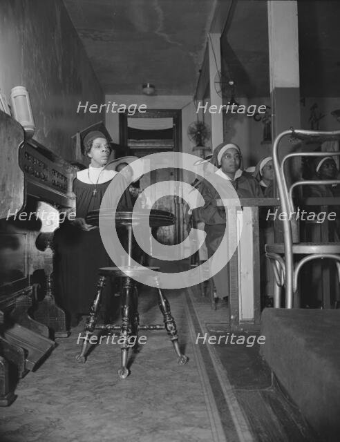 Congregation of the St. Martin's Spiritual Church, Washington, D.C., 1942. Creator: Gordon Parks.