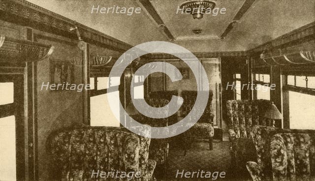 'Interior of Pullman Car, "Marjorie", Southern Railway', 1930. Creator: Unknown.